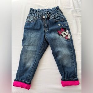 Disney x GAP Kids Fleece-lined Jeans Minnie Mouse